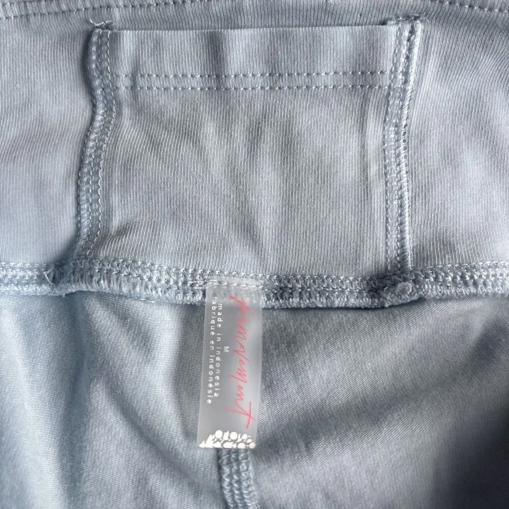 FP Movement Free People Womens Light Blue Biker Shorts Medium Cotton Blend - Picture 5 of 6